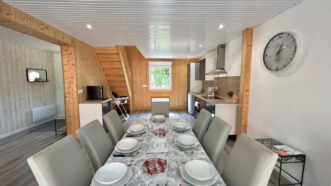 Chalet Avec Terrasse Sur Pilotis Vue Sur L'Etang رو المظهر الخارجي الصورة